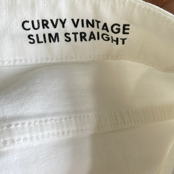 J.Crew White Curvy Vintage Slim Straight Jeans - Picture 7 of 11